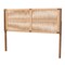Bali & Pari Holitz Modern Bohemian Walnut Brown Finished Bayur Wood Queen Size Headboard 236-13340-ZORO - alternate 1